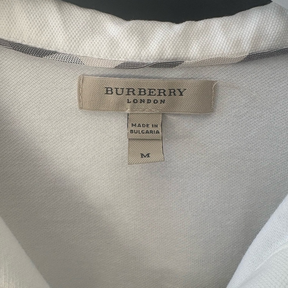 Burberry Classic White Polo Shirt - Picture 3 of 3